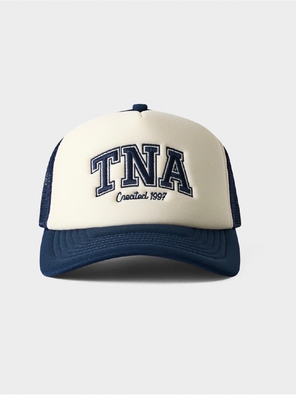 TNA Freeway Trucker Hat - Navy & Cream NWT One Size